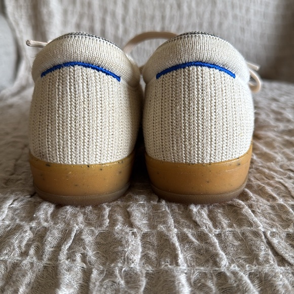 Rothy’s Lace Up Sz 8 Limited Edition Hemp Sneaker Speckled Gum Sole - Picture 11 of 11